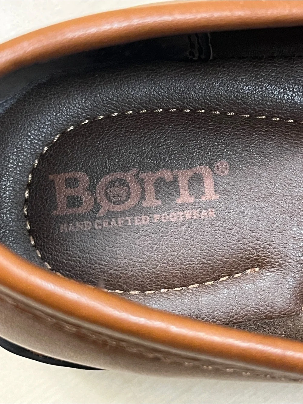 Born Brown Leather Carrera Loafers Chunky Heeled Slip On Shoes Women’s 10 M